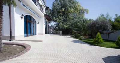 Тротуарная плитка «Классико круговая», Белый