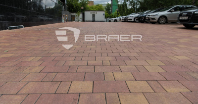Тротуарная плитка Старый город «Ландхаус», Color Mix «Рассвет», h=80 мм