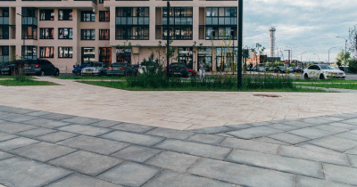 Тротуарная плитка «Триада», Серый