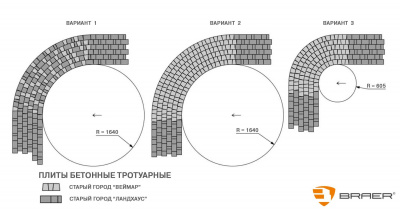 Тротуарная плитка Старый город «Веймар», Color Mix «Мальва»