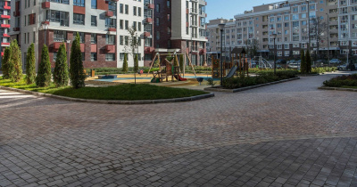 Тротуарная плитка Старый город «Ландхаус», Color Mix «Эверест», h=80 мм